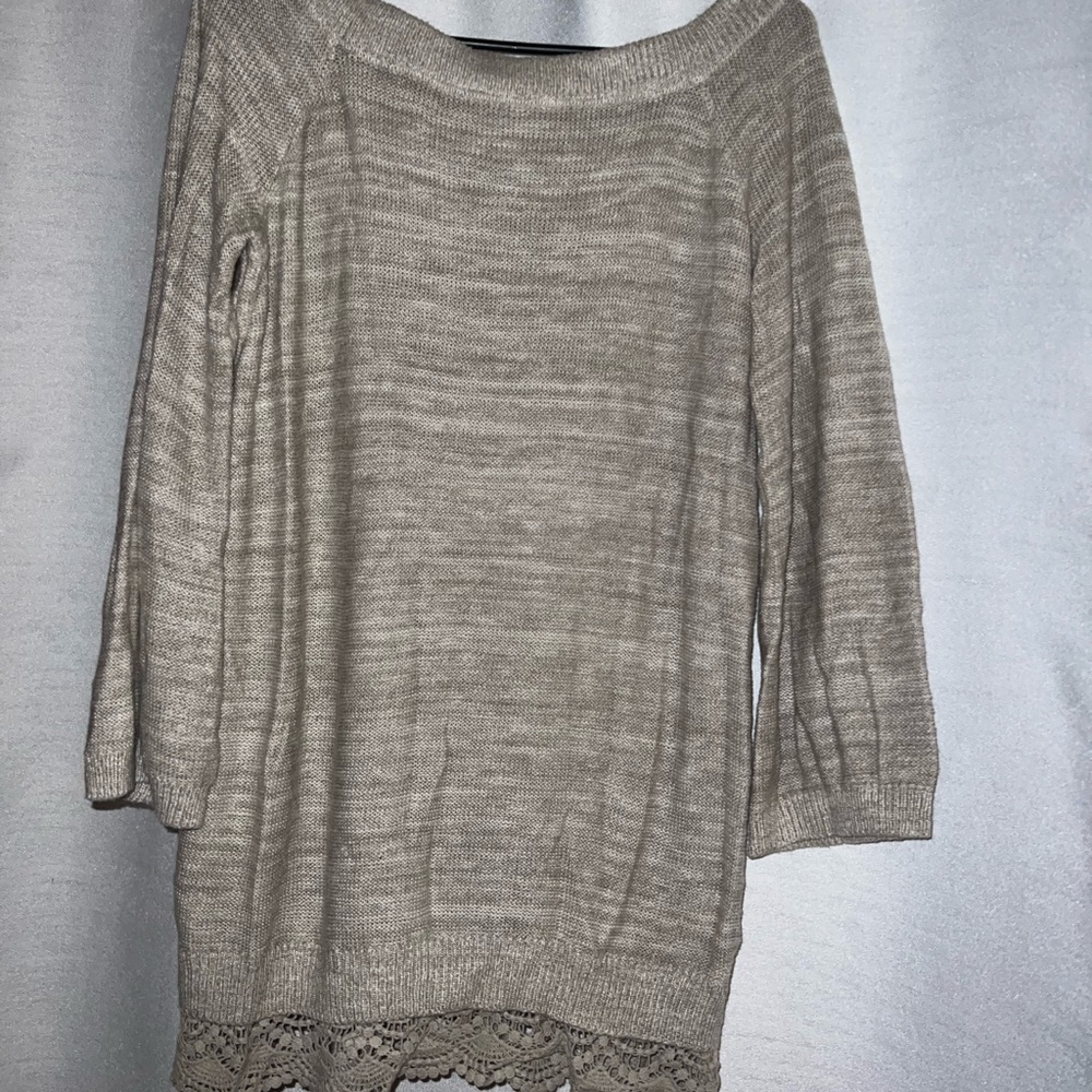 Knox Rose Tan/Beige Sweater Dress